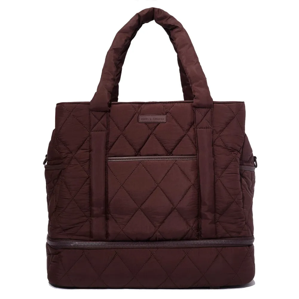 VOYAGER quilted espresso