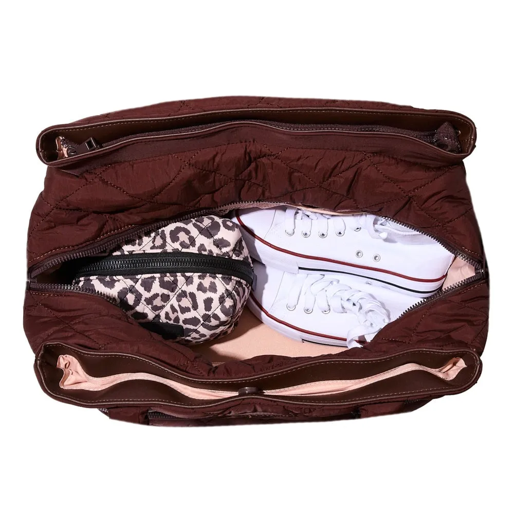 VOYAGER quilted espresso