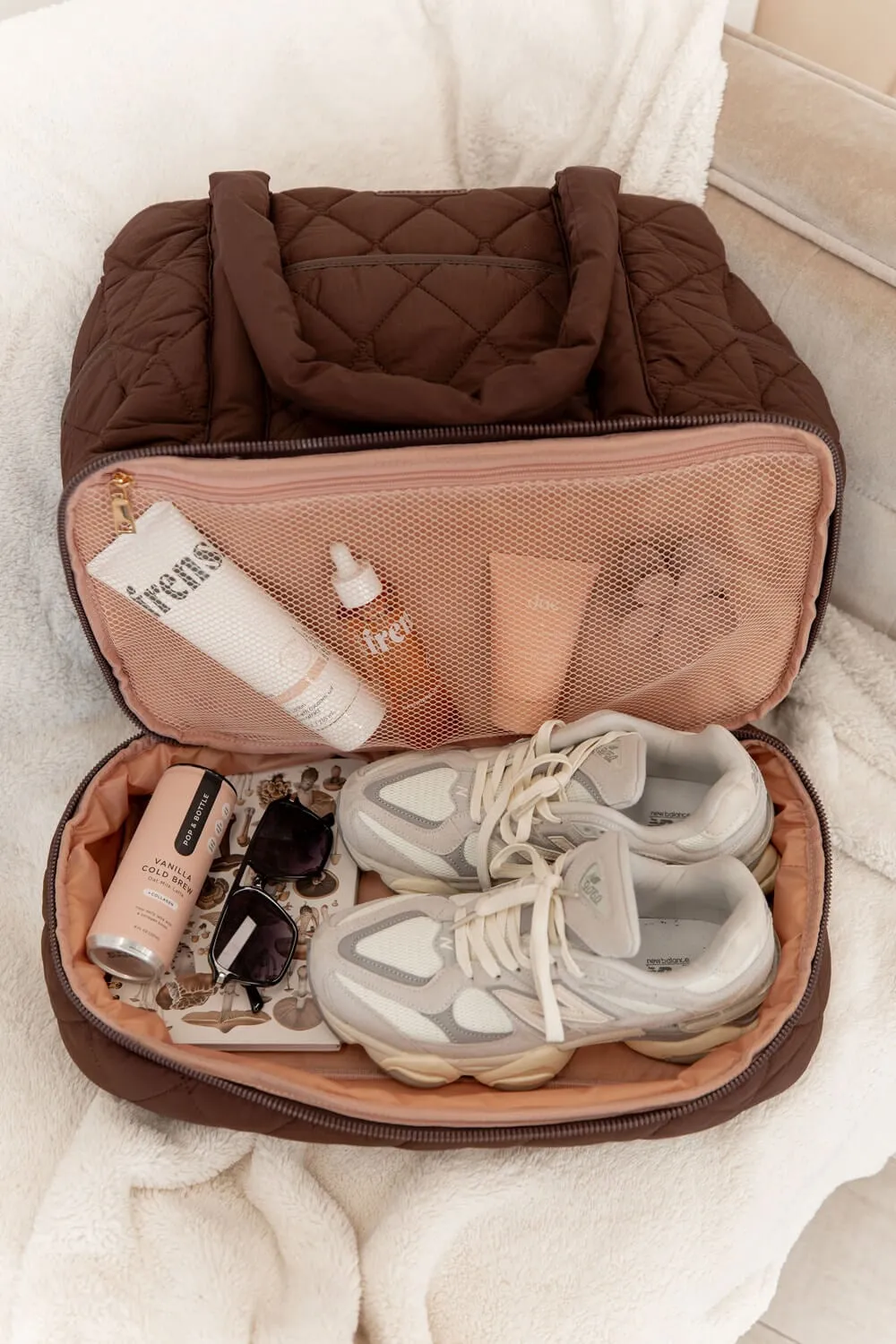 VOYAGER quilted espresso