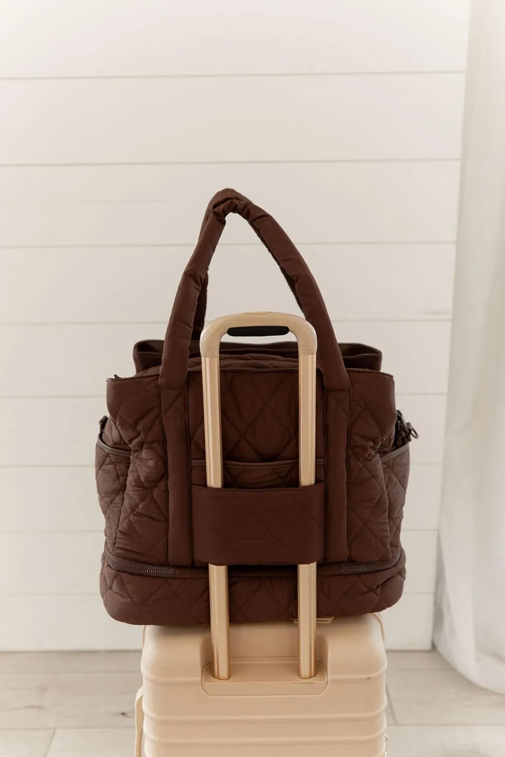 VOYAGER quilted espresso