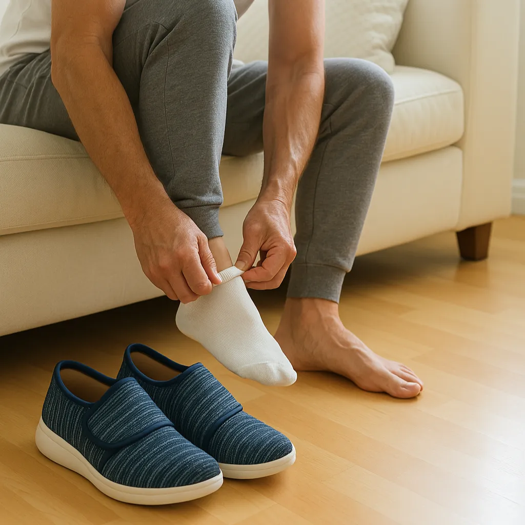 Walking Wide Velcro Shoes