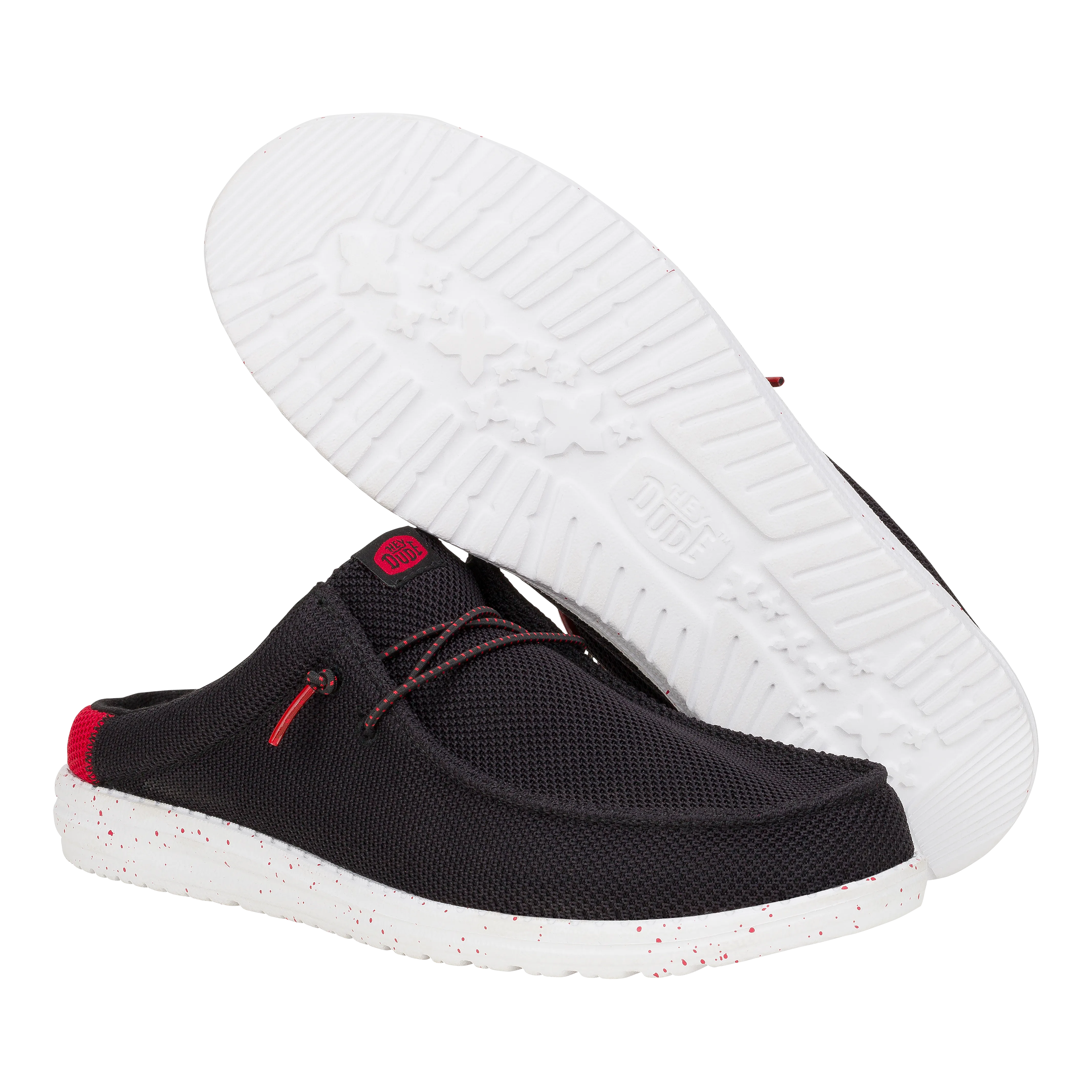 Wally Slip Varsity - Black/Red