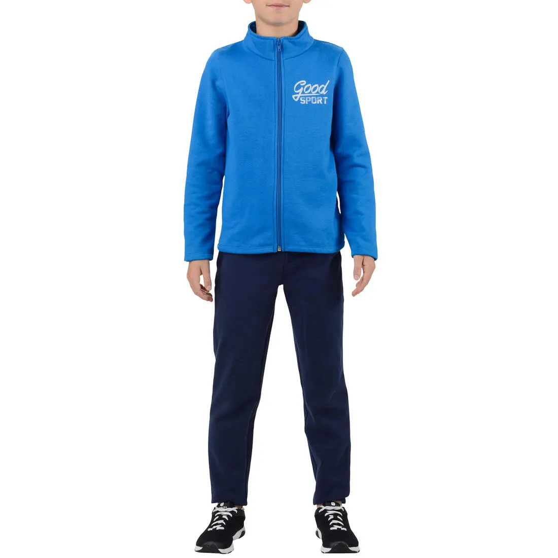 Warm'y Boys' Gym Warm Zip-Up Tracksuit - Blue Print