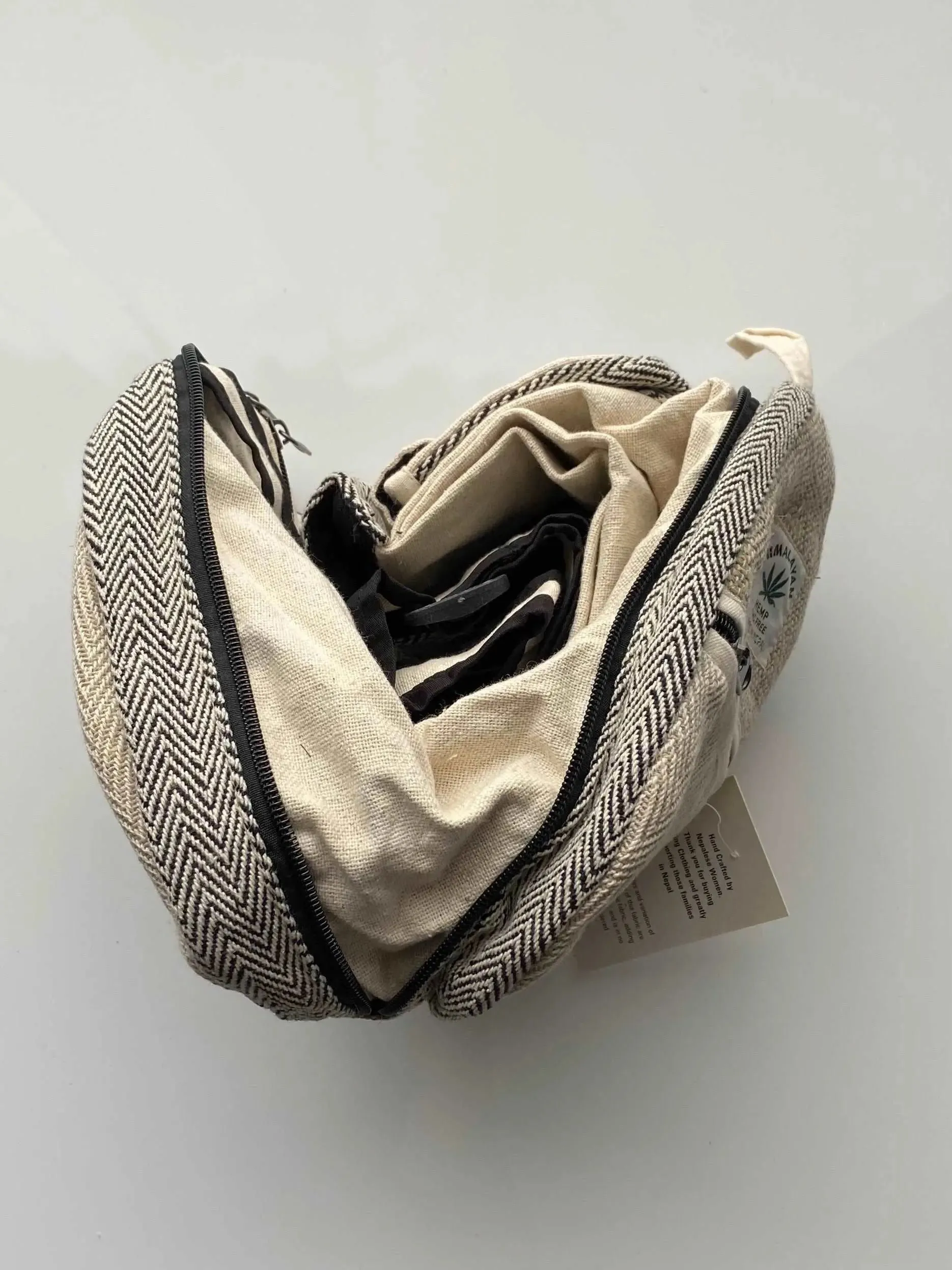 Wild Hemp Crossbody Bag/Backpack - Pure Himalayan Hemp (THC Free)