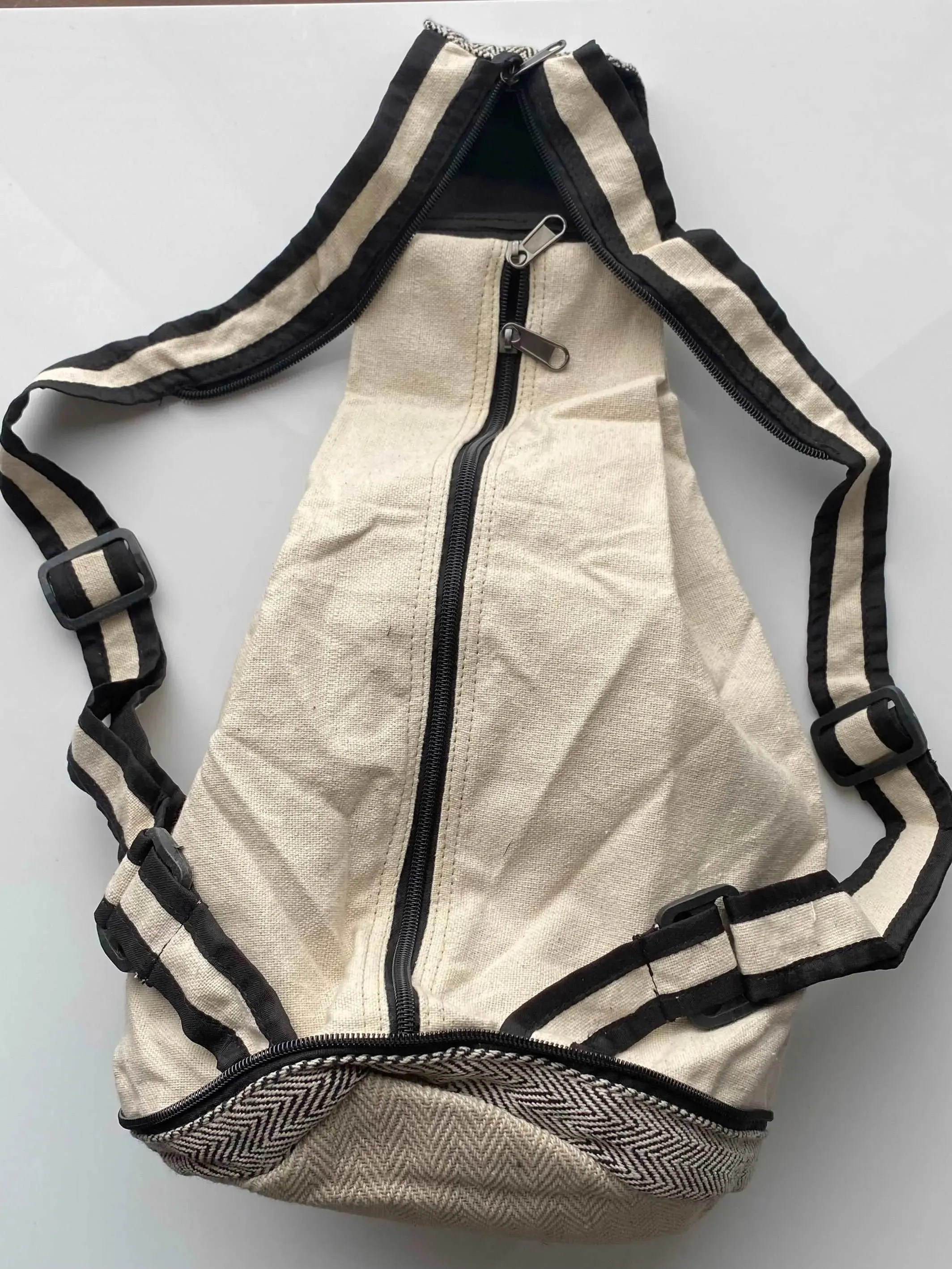 Wild Hemp Crossbody Bag/Backpack - Pure Himalayan Hemp (THC Free)