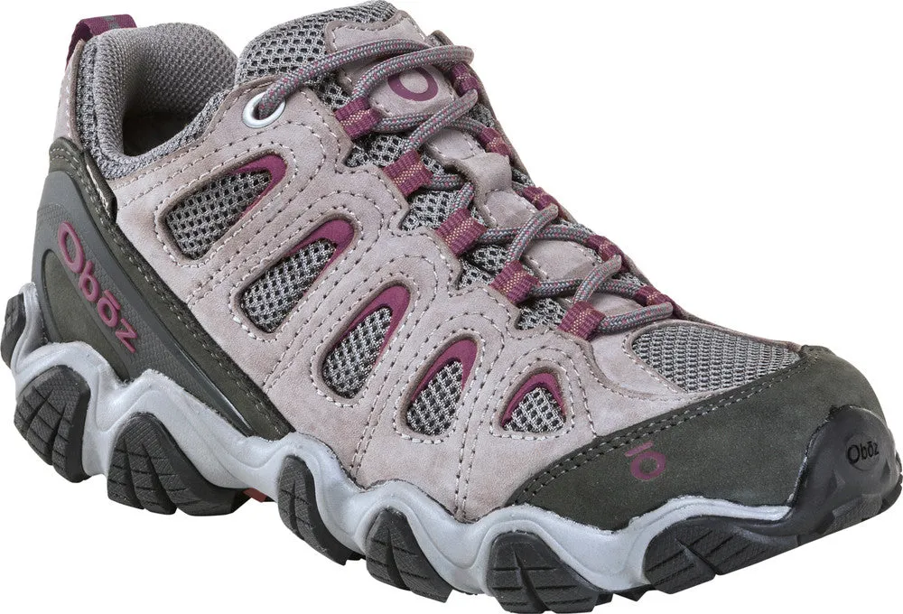 WOMEN'S OBOZ SAWTOOTH II LOW WATERPROOF | PEWTER / VIOLET
