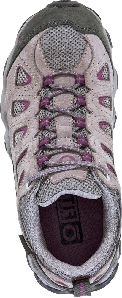 WOMEN'S OBOZ SAWTOOTH II LOW WATERPROOF | PEWTER / VIOLET