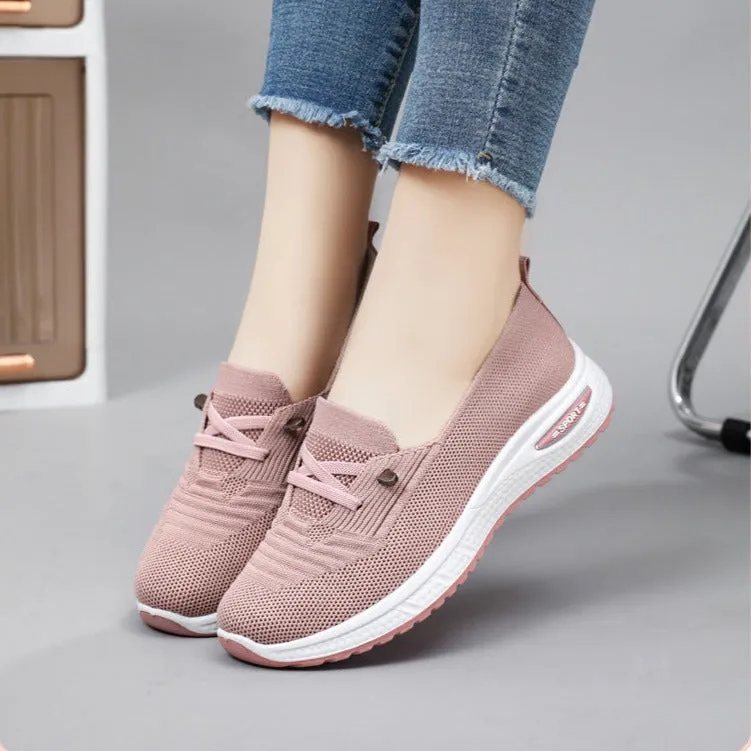 Women's Orthopedic Walking Laces Knit Shoes