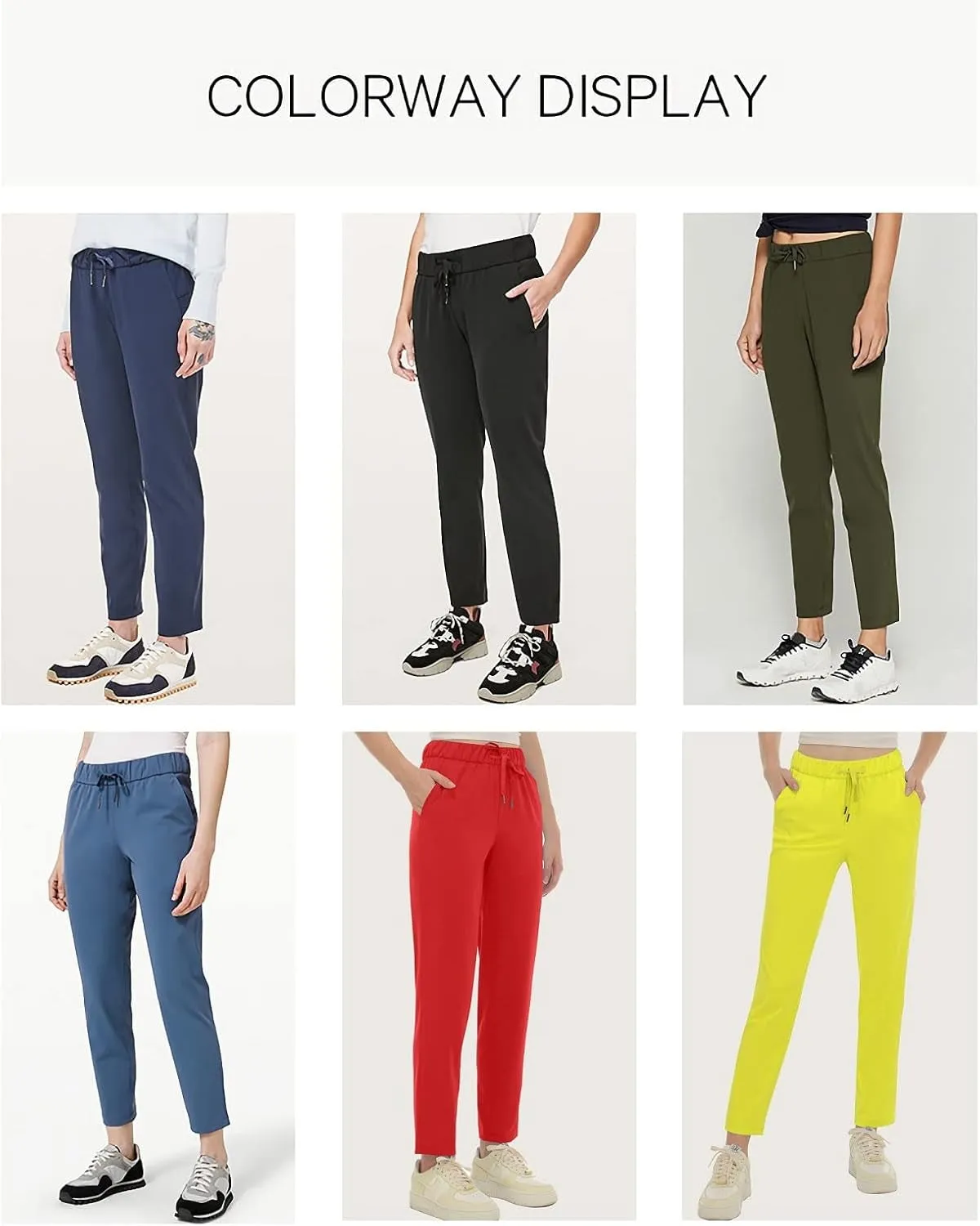 Womens Sweatpants Lightweight Joggers Pants Tapered Active Yoga Lounge Casual Pants with Pockets