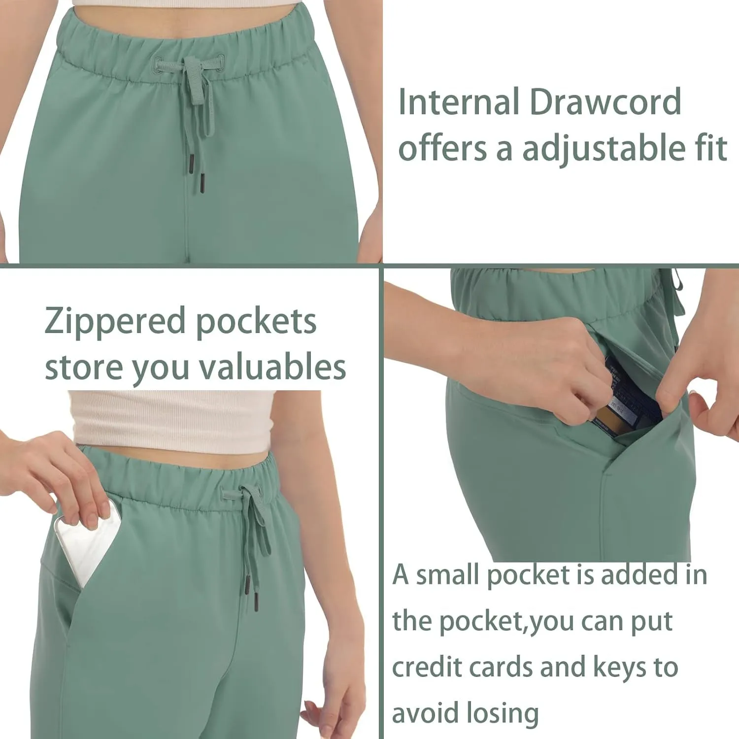 Womens Sweatpants Lightweight Joggers Pants Tapered Active Yoga Lounge Casual Pants with Pockets